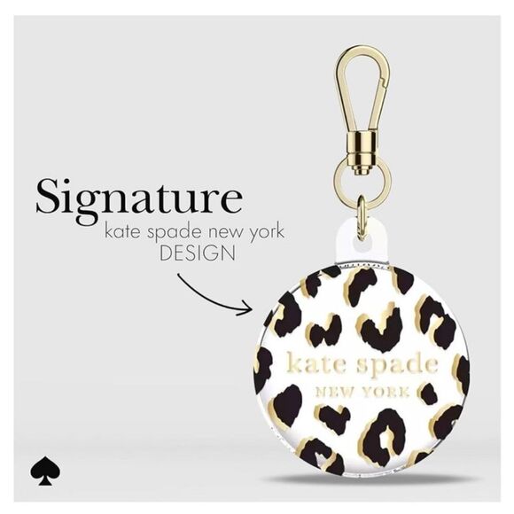 kate spade Air Tag Compatible Protective Case Clip on or Keyring - Picture 7 of 10